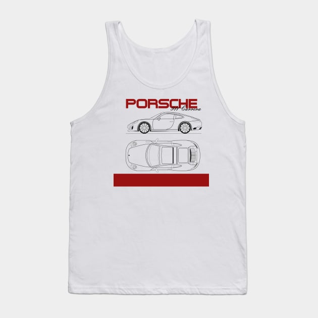 porsche 911 Tank Top by nastyart